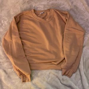 fleece lined crop top